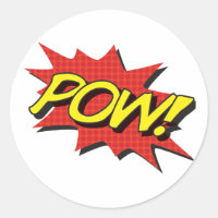 POW ! Autocollants de bandes dessinées