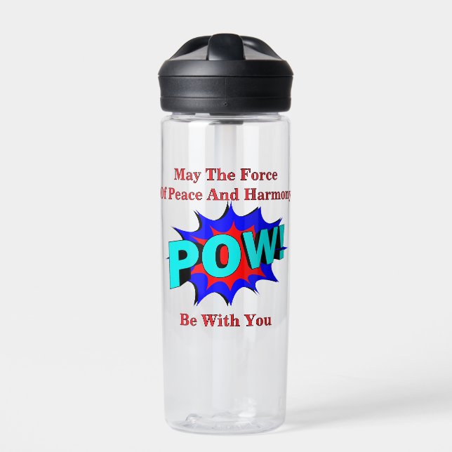 POW ! Bouteille D'Eau Paix Et Harmonie (Extérieur)