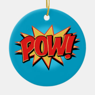 Pow! Ceramic Ornament