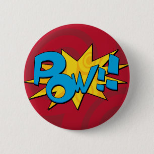 Pow Comic Book Badge 2 Inch Round Button