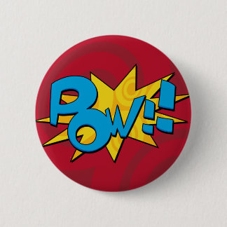 Pow Comic Book Badge 2 Inch Round Button