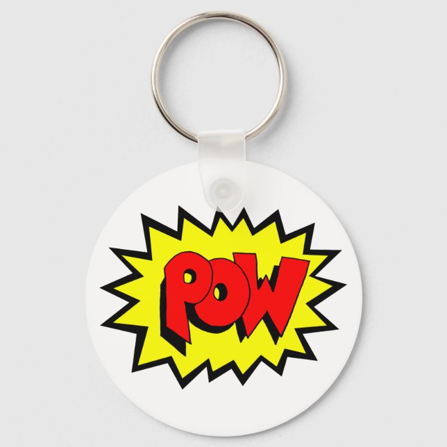 POW - Comic Book Pop Art Keychain (Front)
