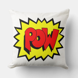 POW - Comic Book Pop Art Throw Pillow