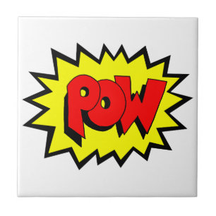 POW - Comic Book Pop Art Tile