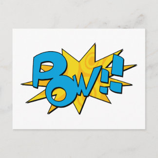 Pow Comic Book Postcard