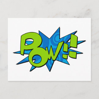 Pow Comic Book Postcard