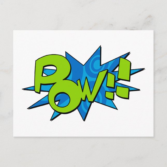 Pow Comic Book Postcard (Front)
