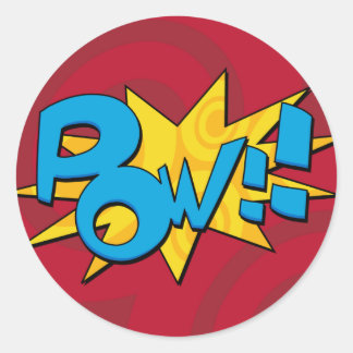 Pow Comic Book Sticker