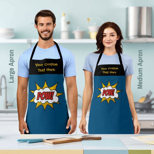 Pow Comic Sound Effect Apron (Creator Uploaded)