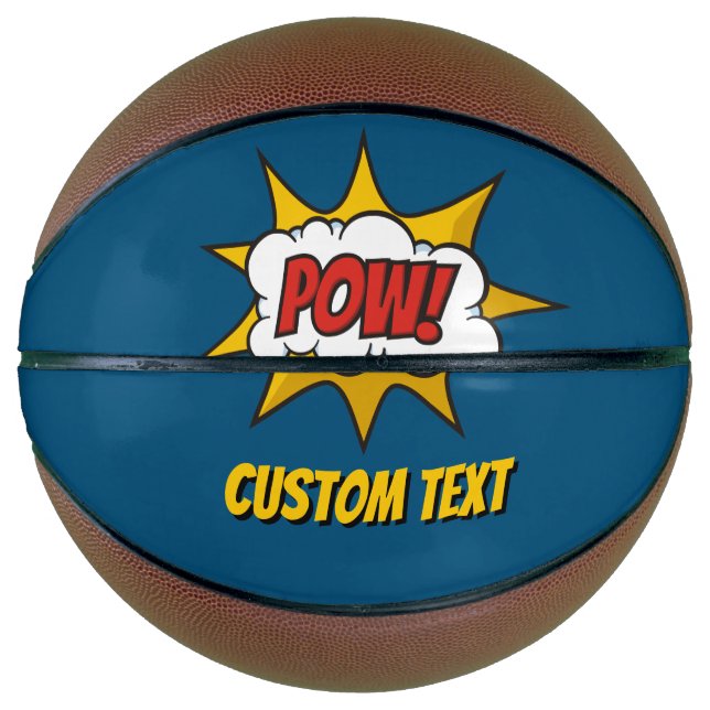 Pow Comic Sound Effect Basketball (Front)