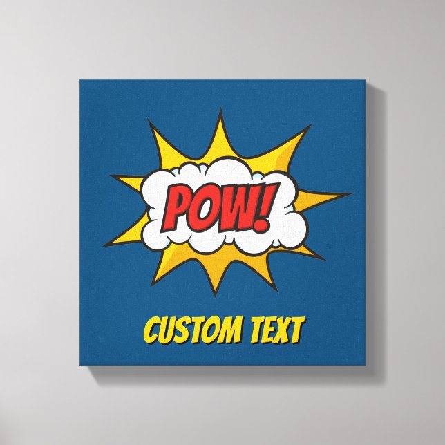 Pow Comic Sound Effect Canvas Print (Front)