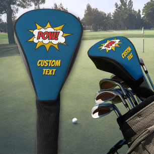 Pow Comic Sound Effect Golf Head Cover