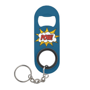 Pow Comic Sound Effect Keychain Bottle Opener