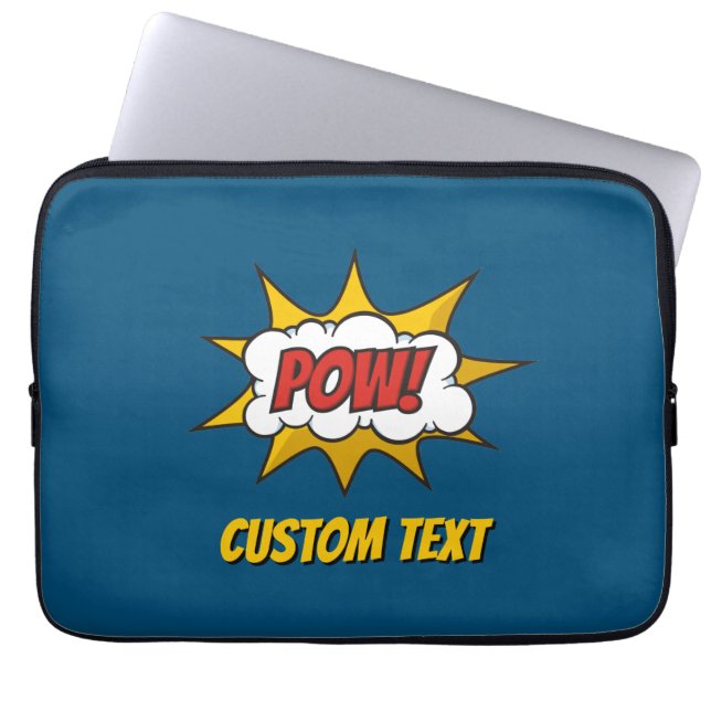 Pow Comic Sound Effect Laptop Sleeve (Front)