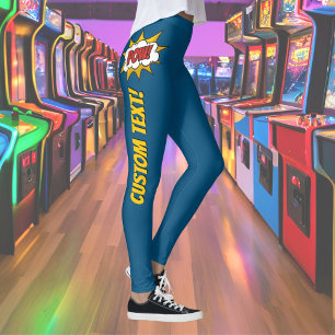 Pow Comic Sound Effect Leggings