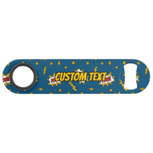Pow Comic Sound Effect Pattern Bar Key