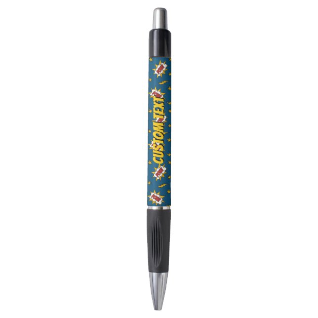 Pow Comic Sound Effect Pattern Pen (Front Vertical)