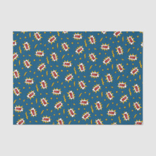 Pow Comic Sound Effect Pattern Tissue Paper