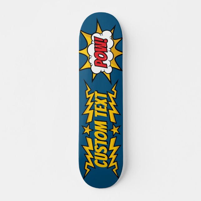 Pow Comic Sound Effect Skateboard (Front)
