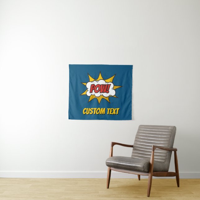 Pow Comic Sound Effect Tapestry (In Situ (Horizontal))