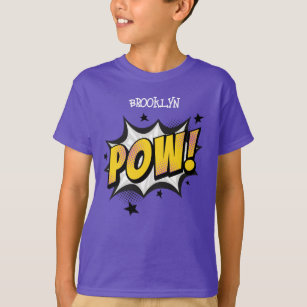 Pow fun pop art comic style typography callout T-Shirt