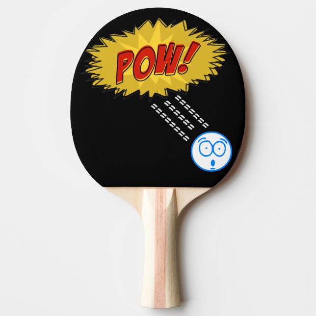 Pow Funny Ping Pong Paddle (Front)