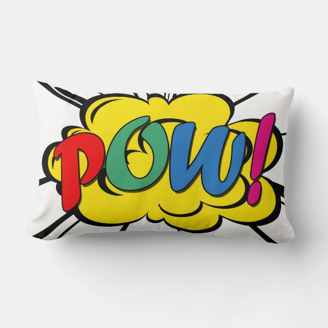 Pow! Lumbar Pillow (Front)