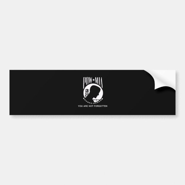 POW MIA BUMPER STICKER (Front)