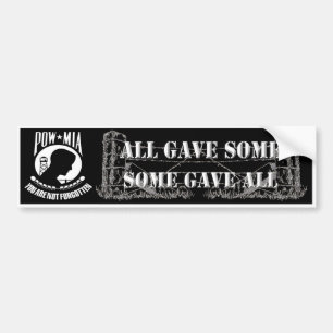 POW - MIA Bumper Sticker