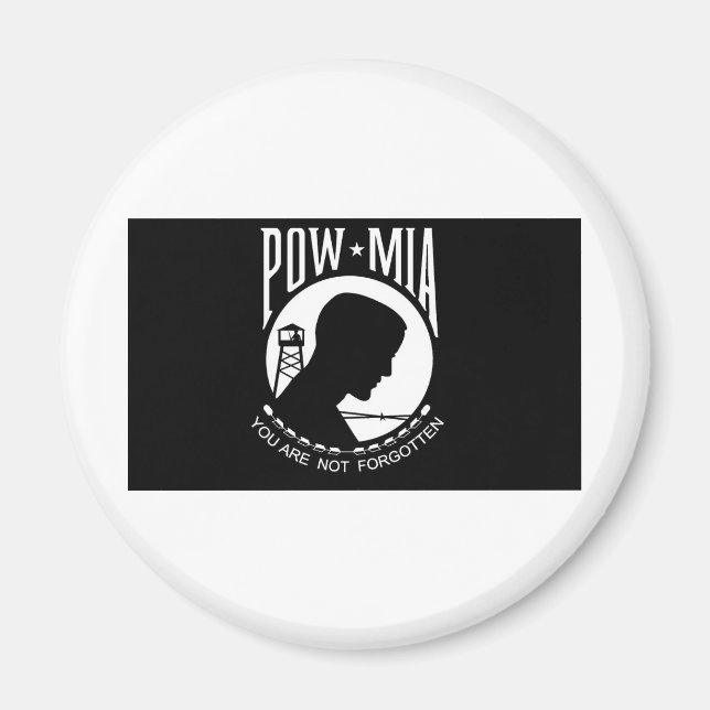 POW+MIA Flag Magnet (Front)