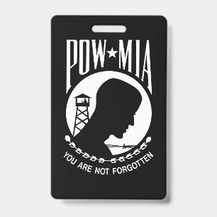 POW MIA Flag: Missing Soldiers of Vietnam War, WW2 Badge