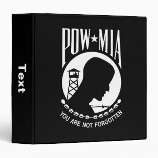 POW MIA Flag: Missing Soldiers of Vietnam War, WW2 Binder
