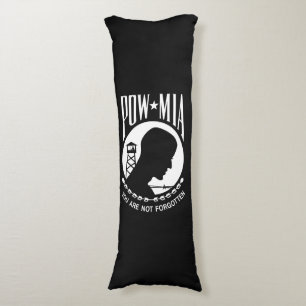 POW MIA Flag: Missing Soldiers of Vietnam War, WW2 Body Pillow
