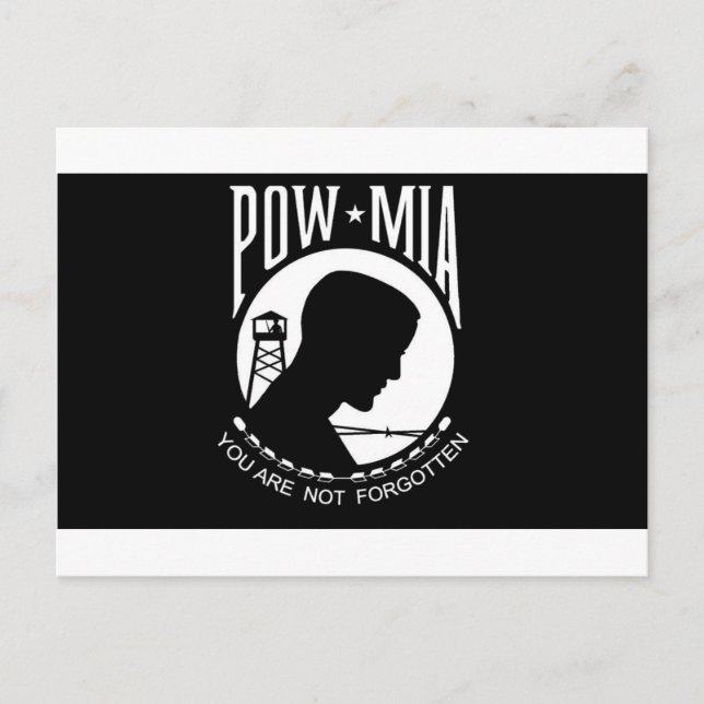 POW+MIA Flag Postcard (Front)