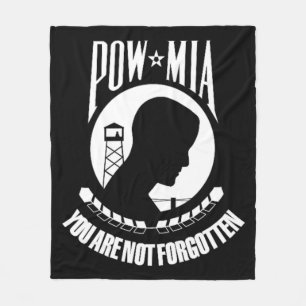 "POW MIA Fleece Blanket" Blanket