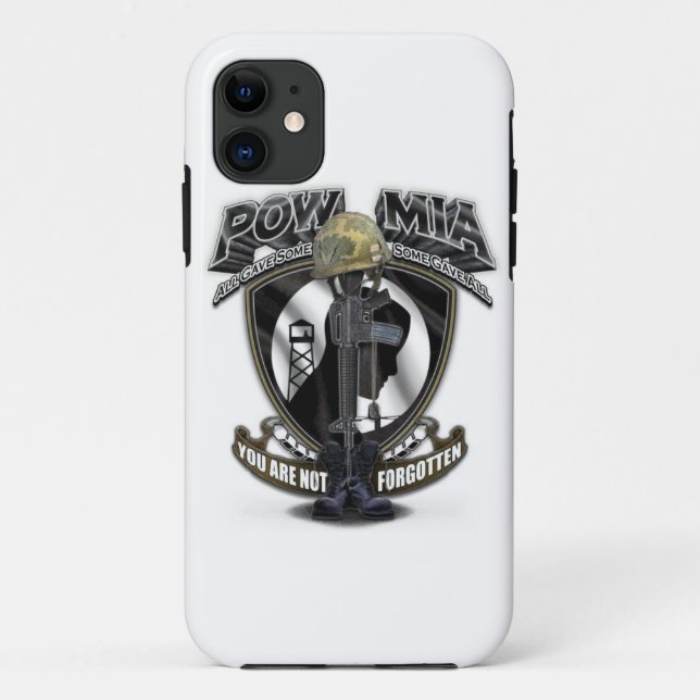 POW/MIA iPhone Case (Back)