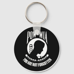 POW MIA MILITARY HEROES GEAR KEYCHAIN
