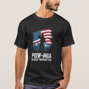 POW-MIA Never Forgotten Design T-Shirt