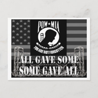 POW-MIA POSTCARD