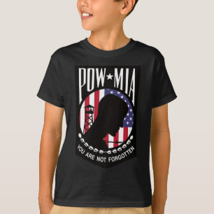 Pow Mia Usa Flag You Are Not Forgotten T-Shirt