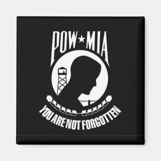 POW*MIA Vous N'Êtes Pas Oublié - Magnet (Devant)