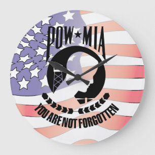 POW - MIA Wall Clock