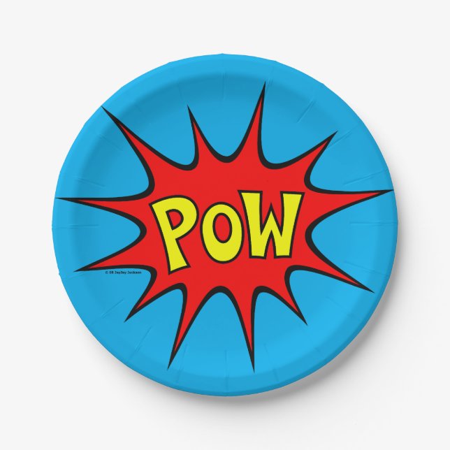 POW! PAPER PLATE (Front)