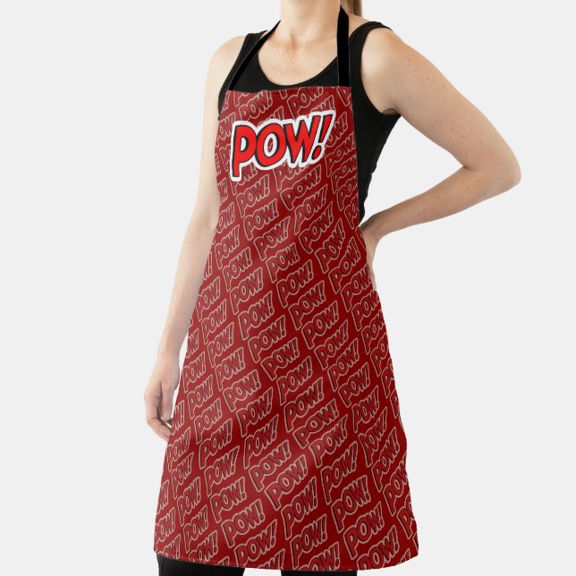 POW! Screwball Graphics Apron (Insitu)