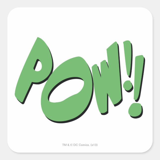 POW!! SQUARE STICKER (Front)