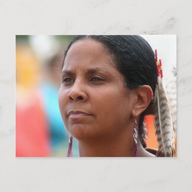 Pow Wow Woman Postcard (Front)