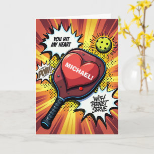 POW! You Hit My Heart 💘 Valentine's  Card