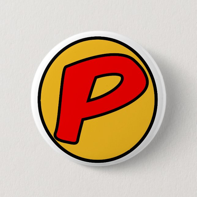 PowBack 2 Inch Round Button (Front)