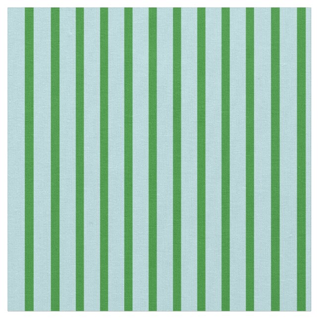 Powder Blue and Forest Green Coloured Pattern Fabric (Close Up)