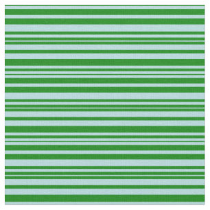 Powder Blue and Green Coloured Stripes Fabric